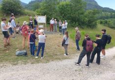 Inauguration des panneaux Azurés de la croisette à Mazuby.