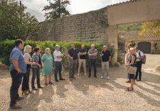 Lors d'une visite de terrain début octobre, Hélène Sandragné avait rencontré les vignerons de Sainte-Eugénie, à Peyriac-de-mer.