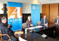 Signature de la convention entre réseau de transport d'électricité et le Département de l'Aude.