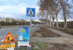 Visite de chantier de la voie cyclable Pennautier dans l'Aude.