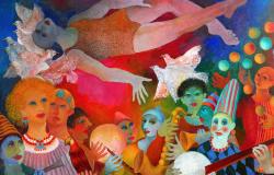 Zavatta monte au ciel (huile sur toile, 135 x 206 cm, 1994)