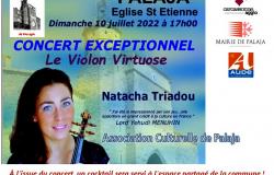 Concert Le Violon virtuose Natacha Triadou Palaja