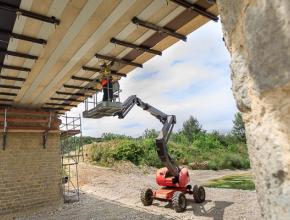 Le tablier du pont de Verzeille est en cours de réfection.