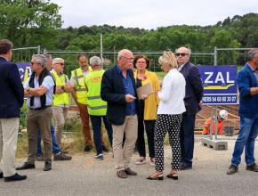 Visite de chantier du pont de Verzeille.