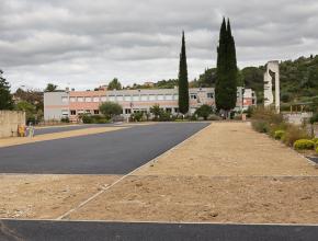 Réfection du revêtement extérieur au collège Joseph Delteil à Limoux