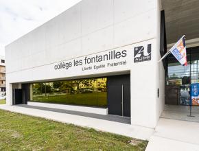 inauguration du collège des Fontanilles, à Castelnaudary