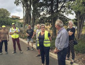 Tamara Rivel, vice-présidente en charge des routes, est venue fait le point sur le chantier.