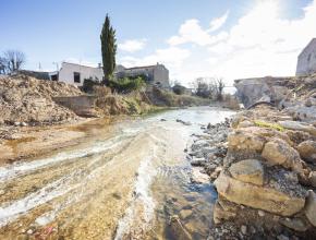 Dépose du pont de VILLEGAILHENC dans l'Aude