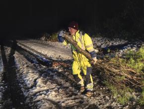 déneigement à Lagrasse