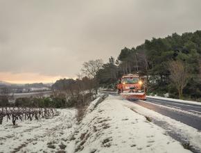 déneigement à Lagrasse