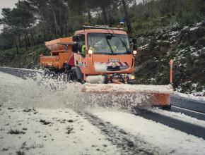 déneigement à Lagrasse