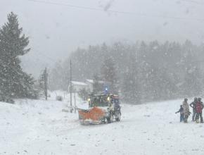 Opération de déneigement en Haute Vallée de l'Aude en janvier 2026