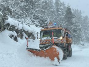 Opération de déneigement en Haute Vallée de l'Aude en janvier 2026