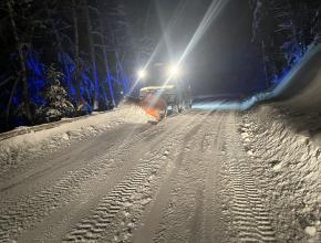 Opération de déneigement en Haute Vallée de l'Aude en janvier 2026