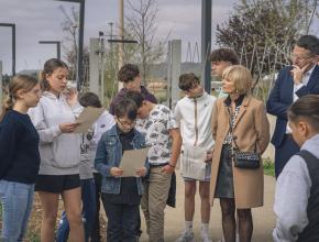 Végétalisation du collège rosa parks à Lézignan dans l'aude.