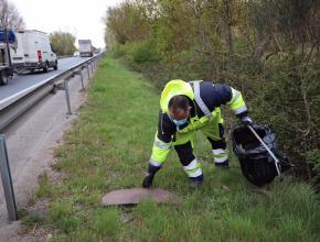 Opération ramassage déchets sur les routes de l'Aude