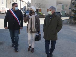 inauguration travaux inondations villardonnel dans l'Aude