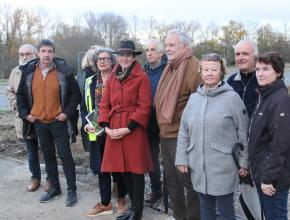 Chantier de la voie cyclable de Pennautier dans l'Aude