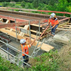 Reconstruction du pont de Verzeille.