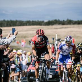 Le tour de France lors de son passage dans l'Aude en 2018