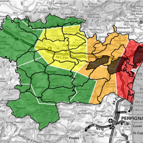 carte des risques incendie dans l'aude été 2023