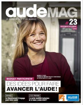 Une du numéro 23 de audeMAG, le magazine du Conseil Départemental de l'Aude