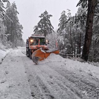Chasse-neige à Axat