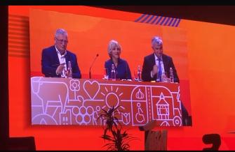 Hélène Sandragné, présidente du conseil départemental de l'Aude aux Assises des Départements de France