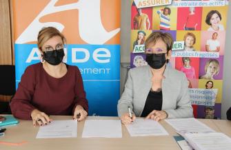 SIGNATURE DEPARTEMENT DE L'AUDE ET CARSAT AUTONOMIE SENIORS