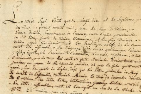 Registre de la communauté d'habitants de Nébias