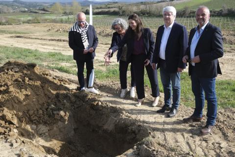 Lancement du chantier de l'éco quartier de Couffoulens dans l'Aude