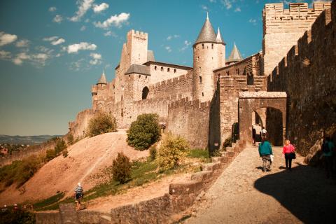 Photo de la Cité de Carcassonne en été