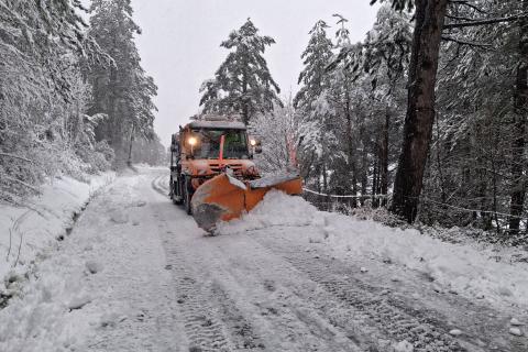 Chasse-neige à Axat