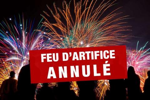 feu d'artifice annulé