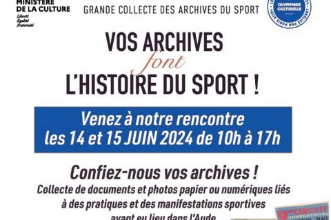 Collecte d'archives du sport