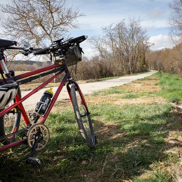 La voie verte est réservée aux piétons et cyclistes