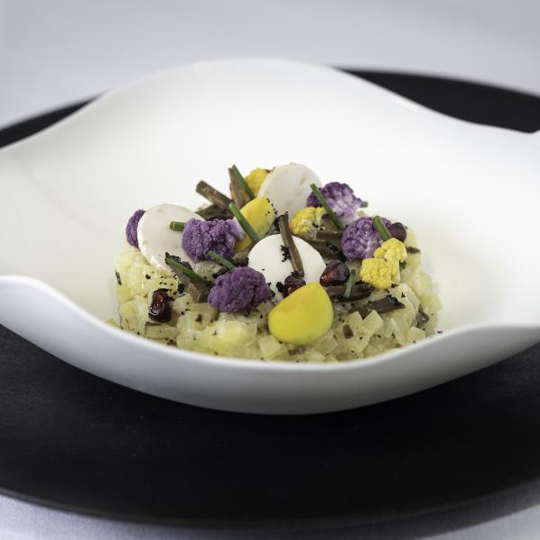 Risotto de pommes de terre du pays de Sault à la truffe noire - recette de Arnaud Villiez