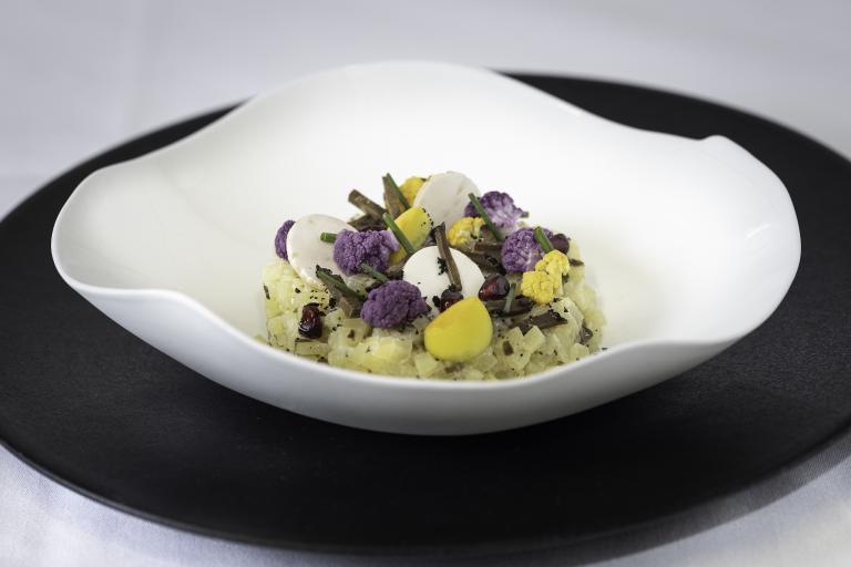 Risotto de pommes de terre du pays de Sault à la truffe noire - recette de Arnaud Villiez