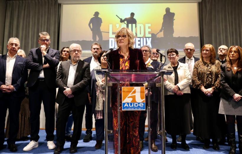 La présidente Hélène Sandragné a présenté ses vœux aux forces vives de l’Aude en présence des conseillers départementaux.