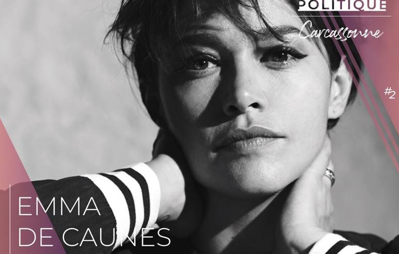 Emma de Caunes, comédienne, membre du jury professionnel du festival international du film politique de Carcassonne.