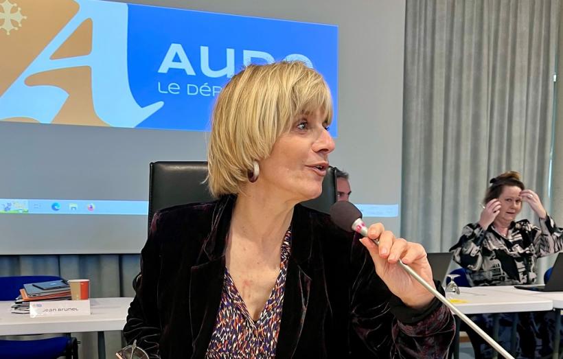 Hélène Sandragné présidente du Département de l'Aude