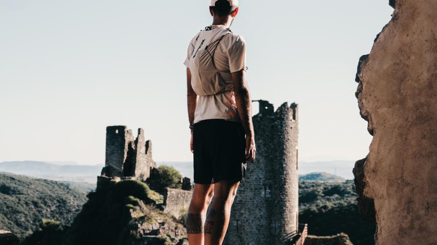 Aurélien Sanchez, ultra-trailer, à l'assaut des Forteresses royales du Languedoc.