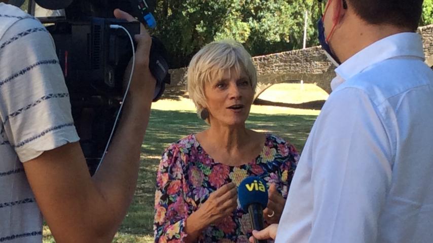 ITV rentrée Hélène Sandragné, présidente du Département de l'Aude
