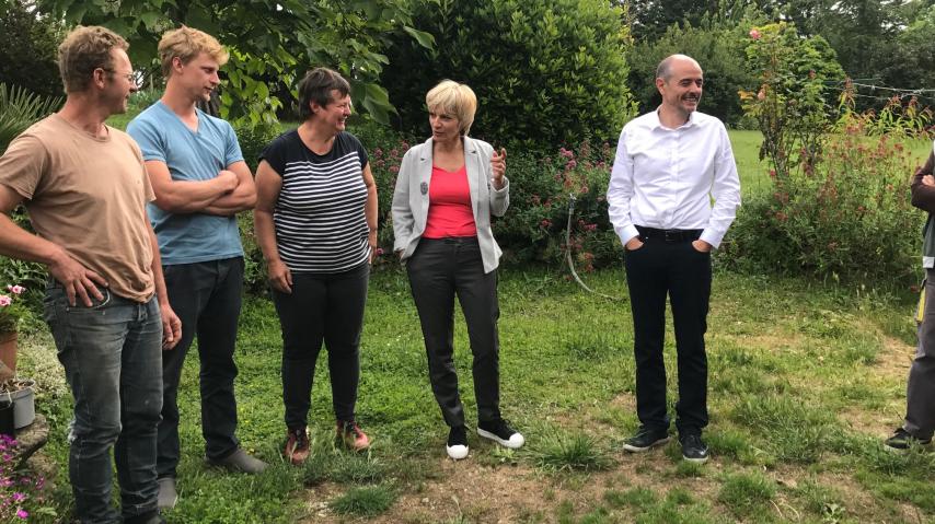 VISITE HELENE SANDRAGNE ET ANDRE VIOLA A LA MARGAUDE