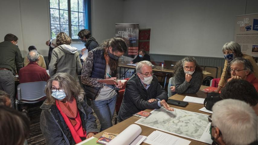 Atelier de concertation sur le plan de gestion des citadelles du vertige, candidature Unesco, à Termes.