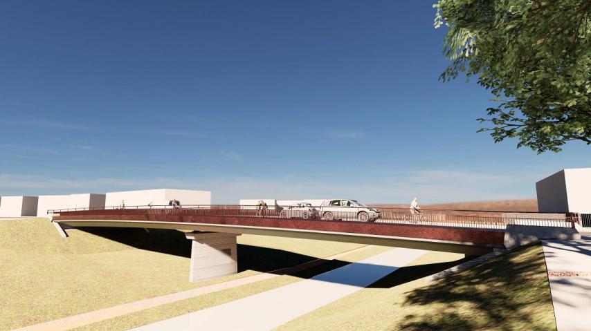 VUE PROJETEE DU PONT DE VILLEGAILHENC