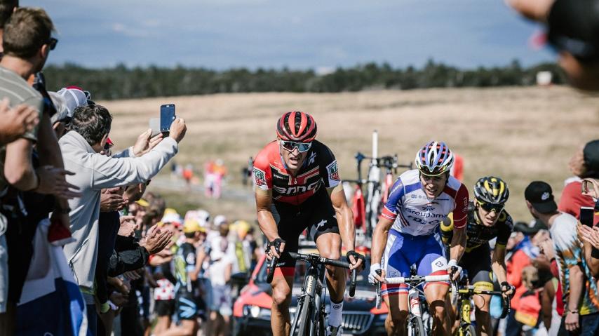 Le tour de France lors de son passage dans l'Aude en 2018