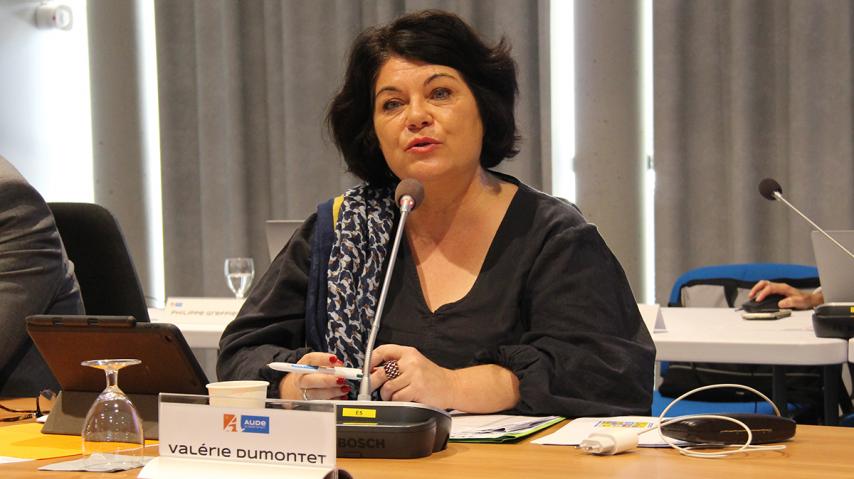 VALERIE DUMONTET VICE PRESIDENTE DU DEPARTEMENT DE L'AUDE DELEGUEE A LA DEMOCRATIE