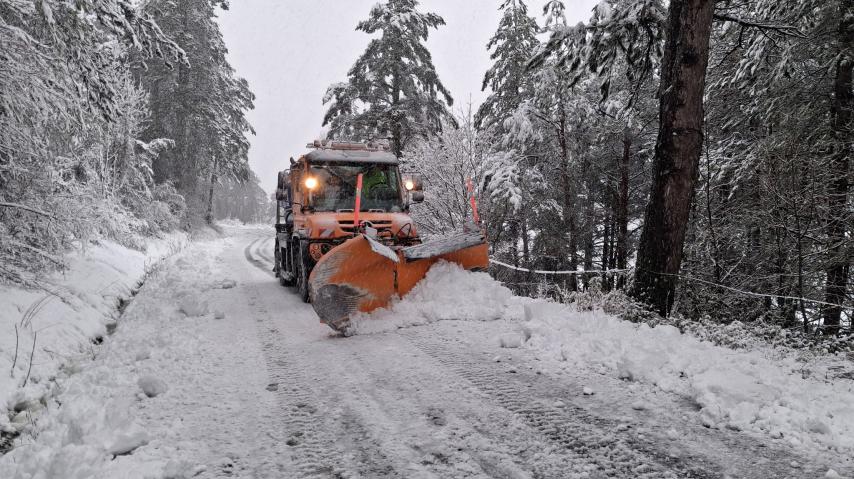 Chasse-neige à Axat