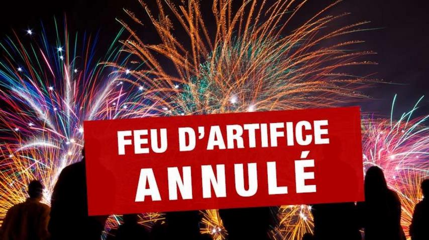feu d'artifice annulé
